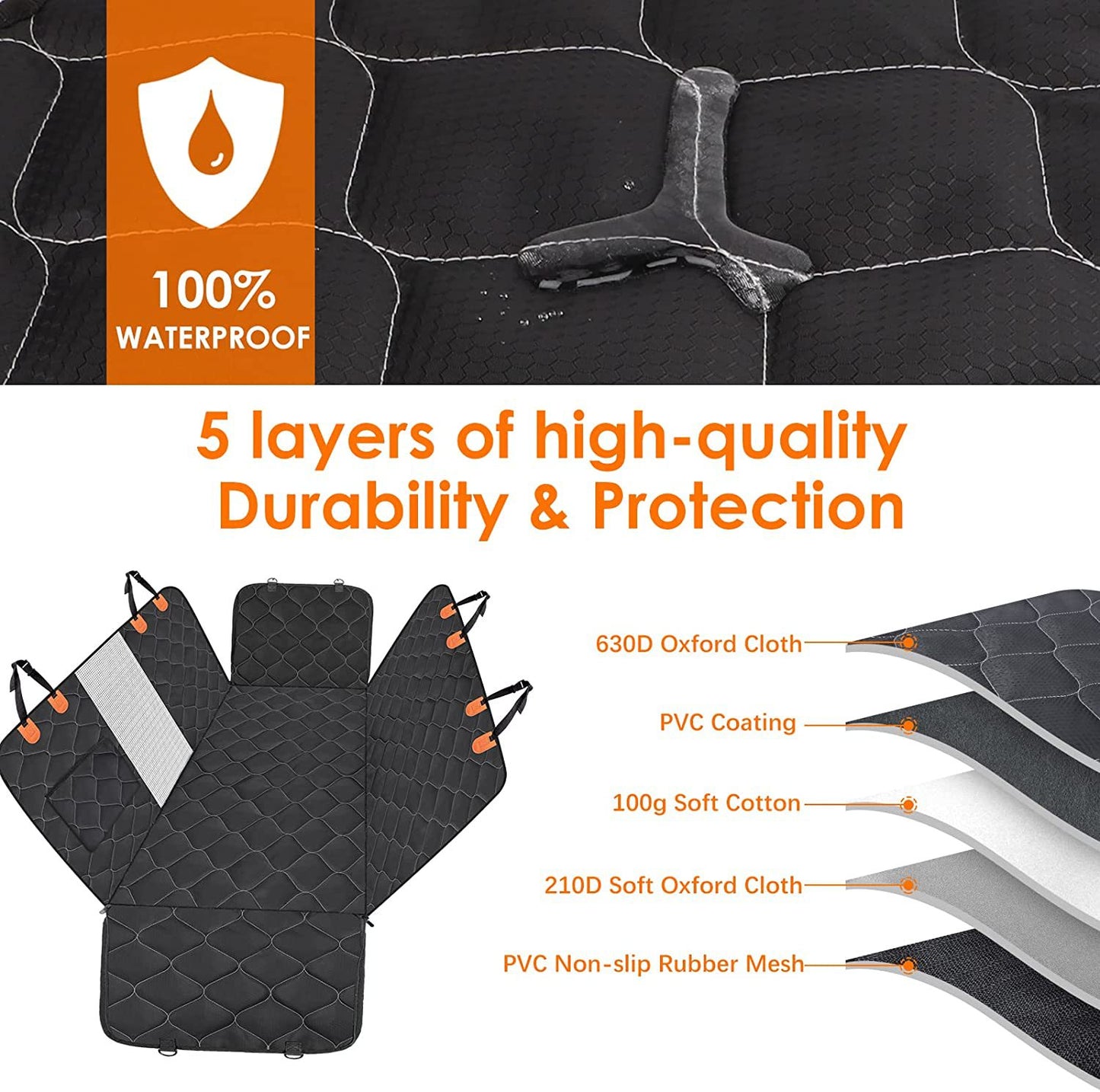 General Motors Car Pet Pad Waterproof Car Seat Cover Pet Car Pad Dog Special Car Artifact