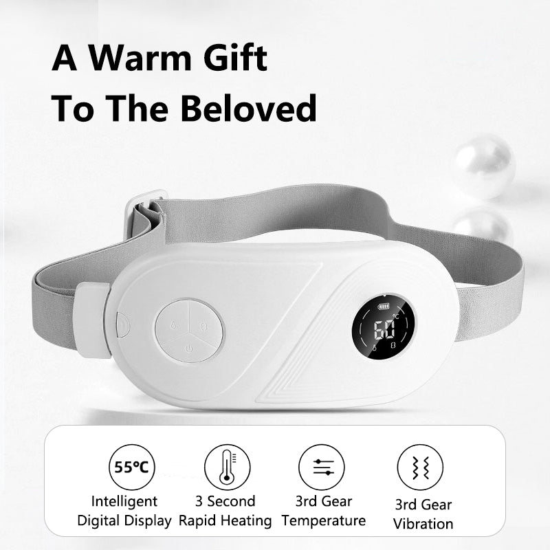Smart Mini Menstrual Heating Abdomen Massager Period Pain Relief Device Belt for Women Health Care Physiological Period Cramp